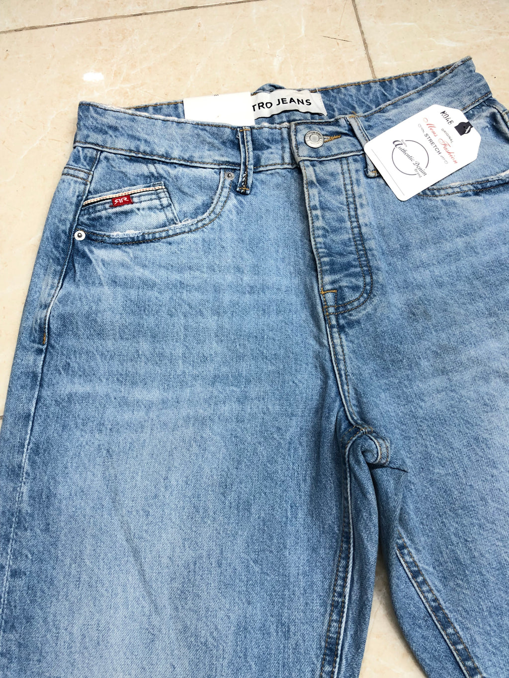 Denim Straight Jeans Non Stretch
